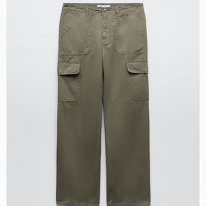 Zara straight cargo pants